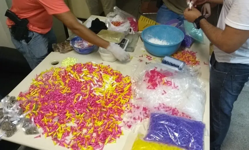 Exclusivo! Polícia estoura “laboratório do tráfico” em Sussuarana e leva 20 para a delegacia
