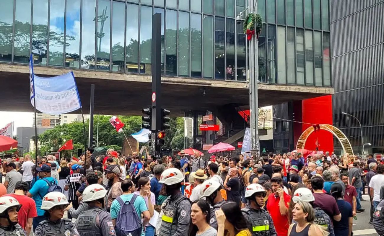 Manifestação em São Paulo neste domingo; Foto: Camila Boehm/Agência Brasil