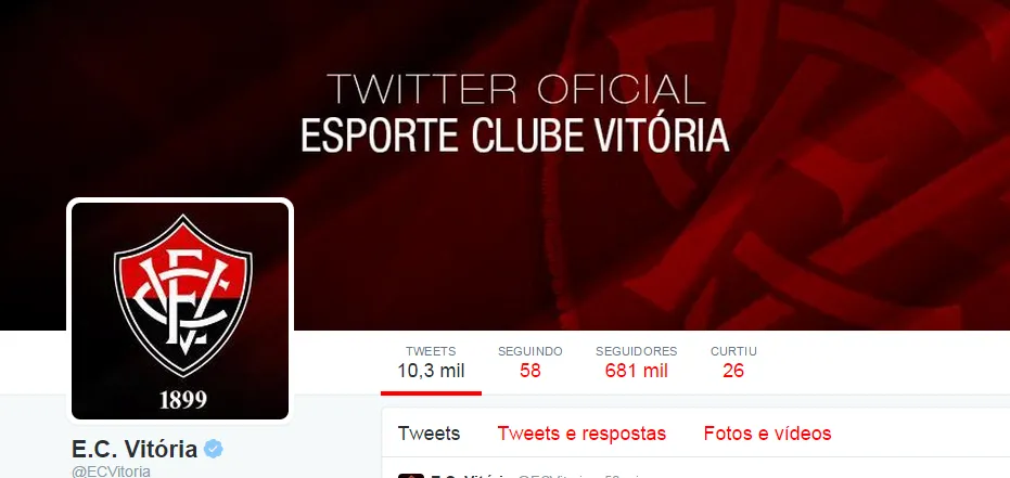 Através do Twitter, Vitória manda recado à série B: “Teremos só um lance”