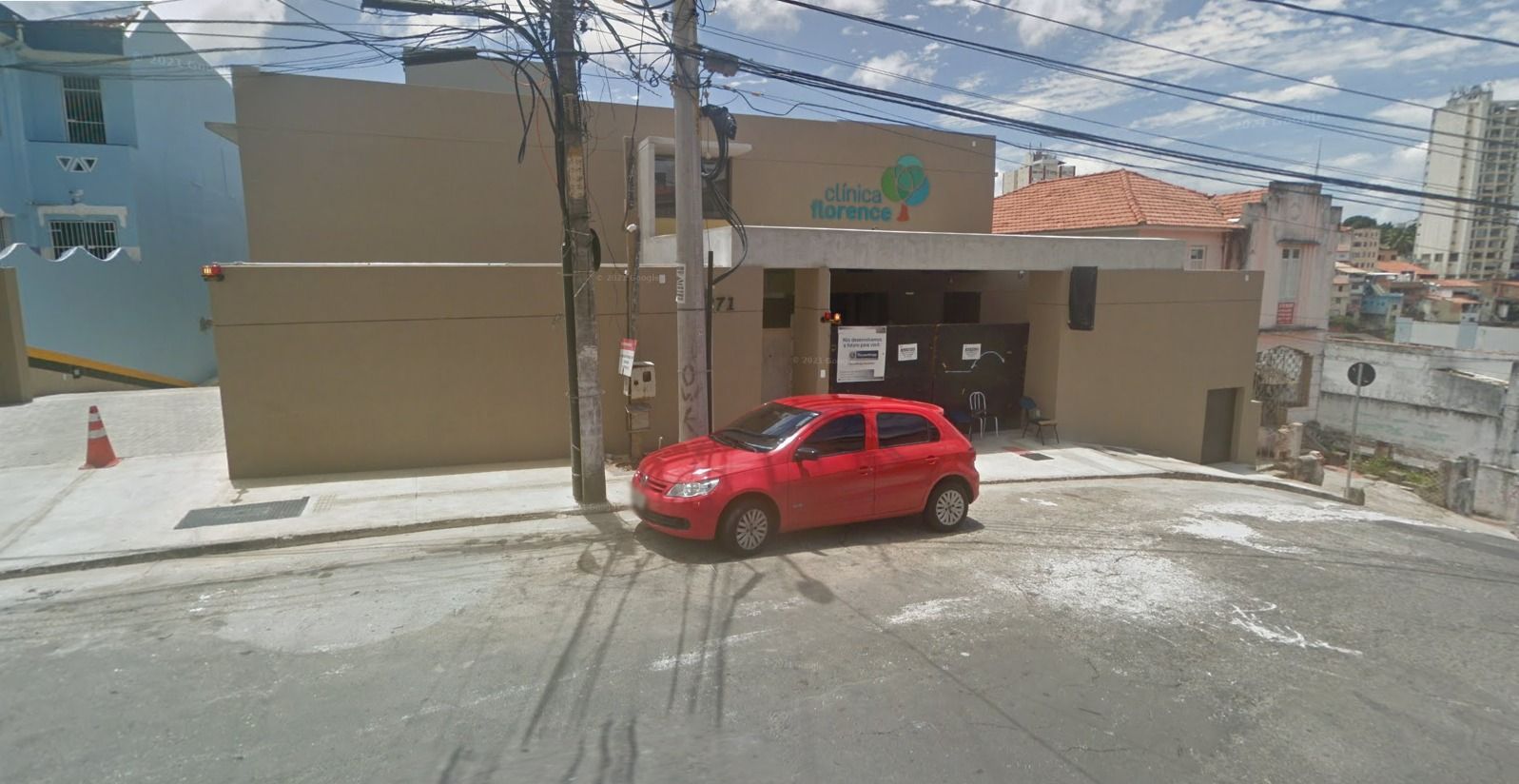 Clinica Florence é situada em Nazaré | Foto: Google Street View