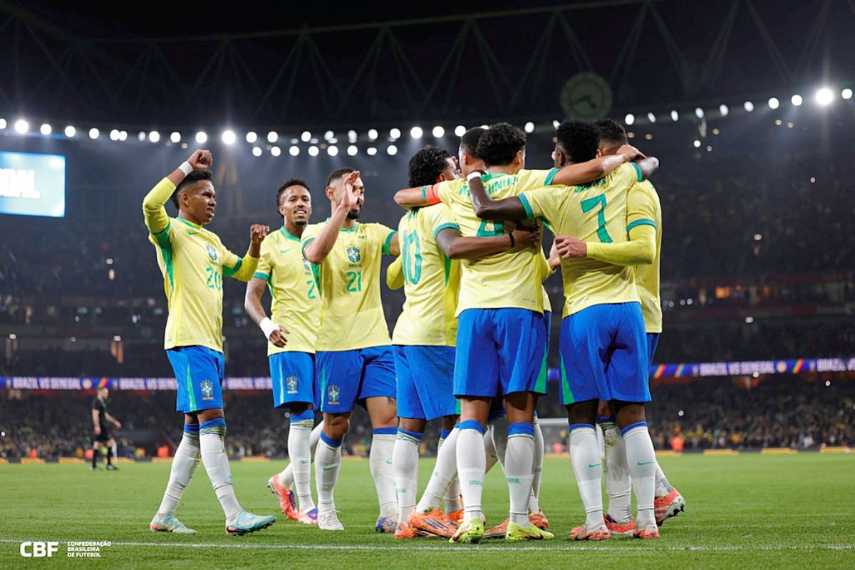 A &uacute;ltima atualiza&ccedil;&atilde;o de 2025 do ranking da Fifa mostra a Sele&ccedil;&atilde;o Brasileira em 5&ordm;, sem mudan&ccedil;as nas 10 primeiras posi&ccedil;&otilde;es. Foto: Rafael Ribeiro/CBF