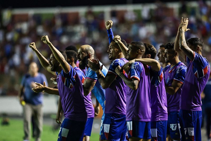 Bahia comemora conquista de vaga na final. Foto: Divulgação/Bahia