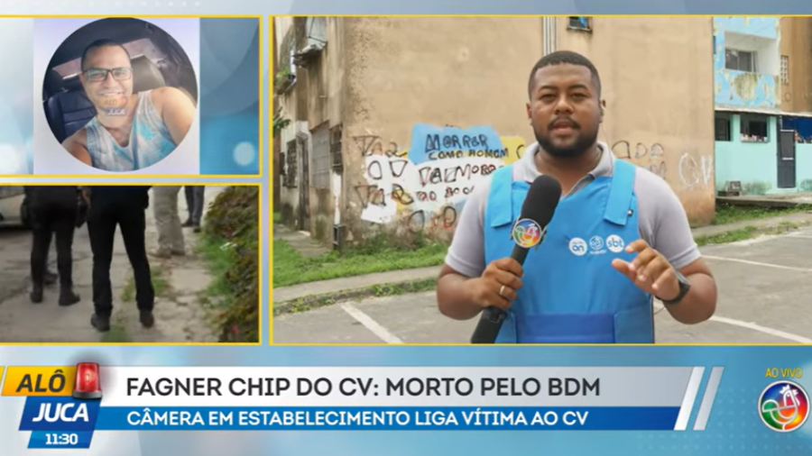 Empresário é morto com mais de 100 tiros por facção em Vila Verde.Foto: TV Aratu