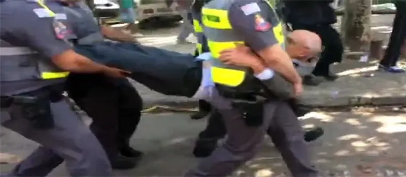 ?ME SALTE?: Suplicy resiste a prisão e policiais arrastam o ex-senador durante protesto em São Paulo