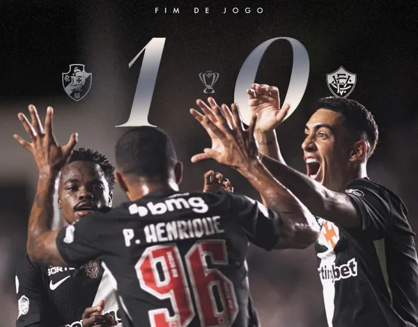 Mesmo com um a mais, Vitória perde para o Vasco e se complica na Copa do Brasil. Foto: Vasco