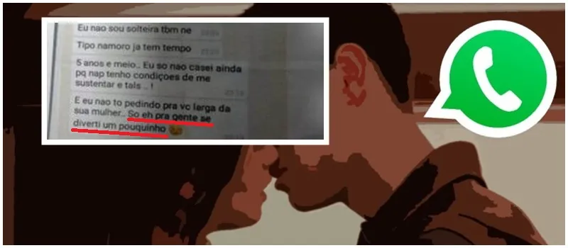 BAFAFÁ: Mulher flagra conversa do marido com outra no WhatsApp e divulga em panfletos