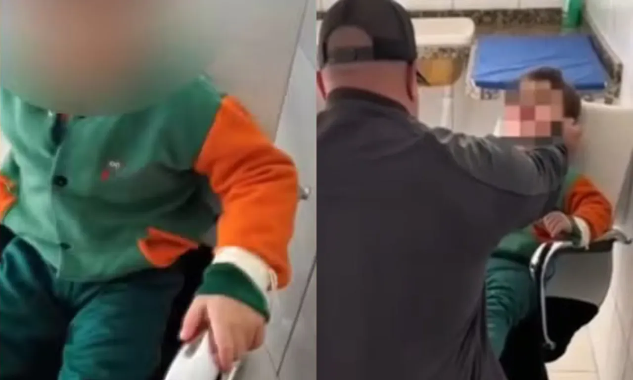 Criança autista é encontrada amarrada em banheiro de escola; veja