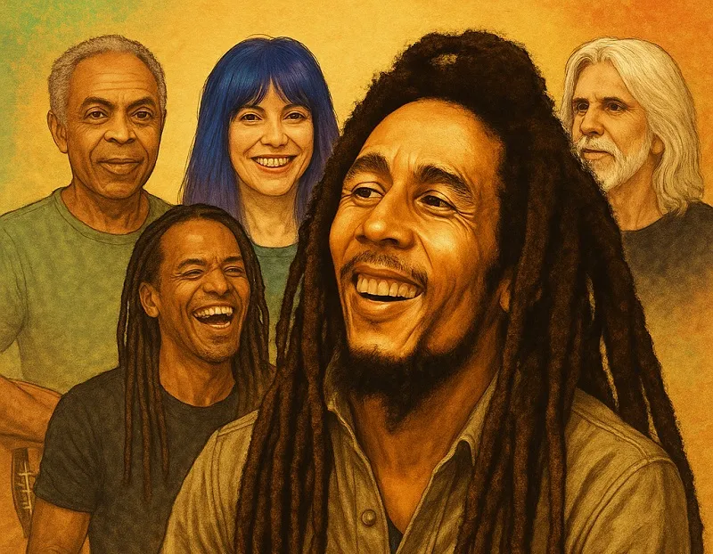 Cinco vezes em que artistas brasileiros gravaram versões de Bob Marley