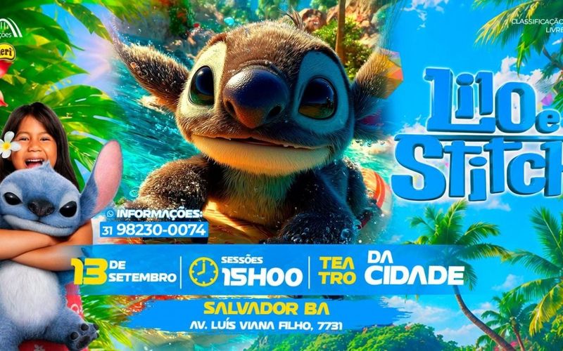 Lilo e Stitch chegam aos palcos em uma montagem que destaca amizade, fam&iacute;lia e o conceito havaiano de &ldquo;ohana&rdquo;/Foto: Divulga&ccedil;&atilde;o