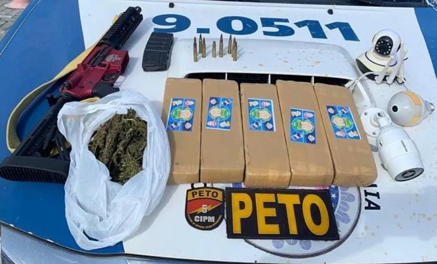 Líder do tráfico em Vera Cruz morre durante confronto com a PM; fuzil foi encontrado