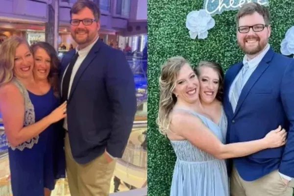 Apenas uma das gêmeas se casaram. Foto: Reprodução