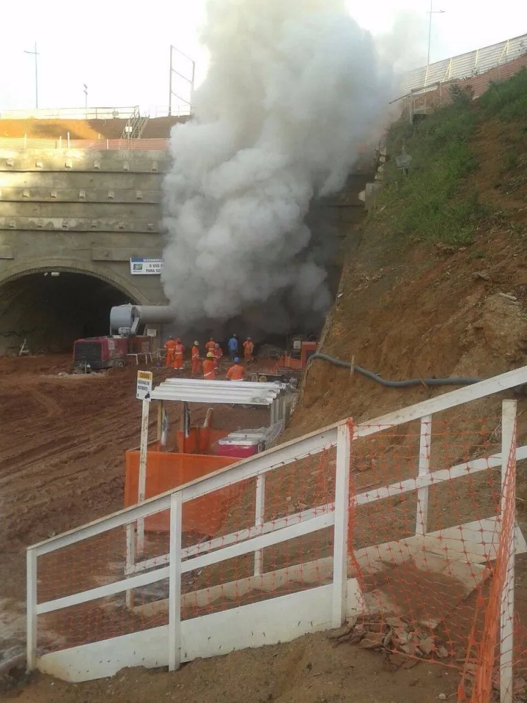 INTOXICAÇÃO: Os seis funcionários internados após acidente em obra subterrânea recebem alta