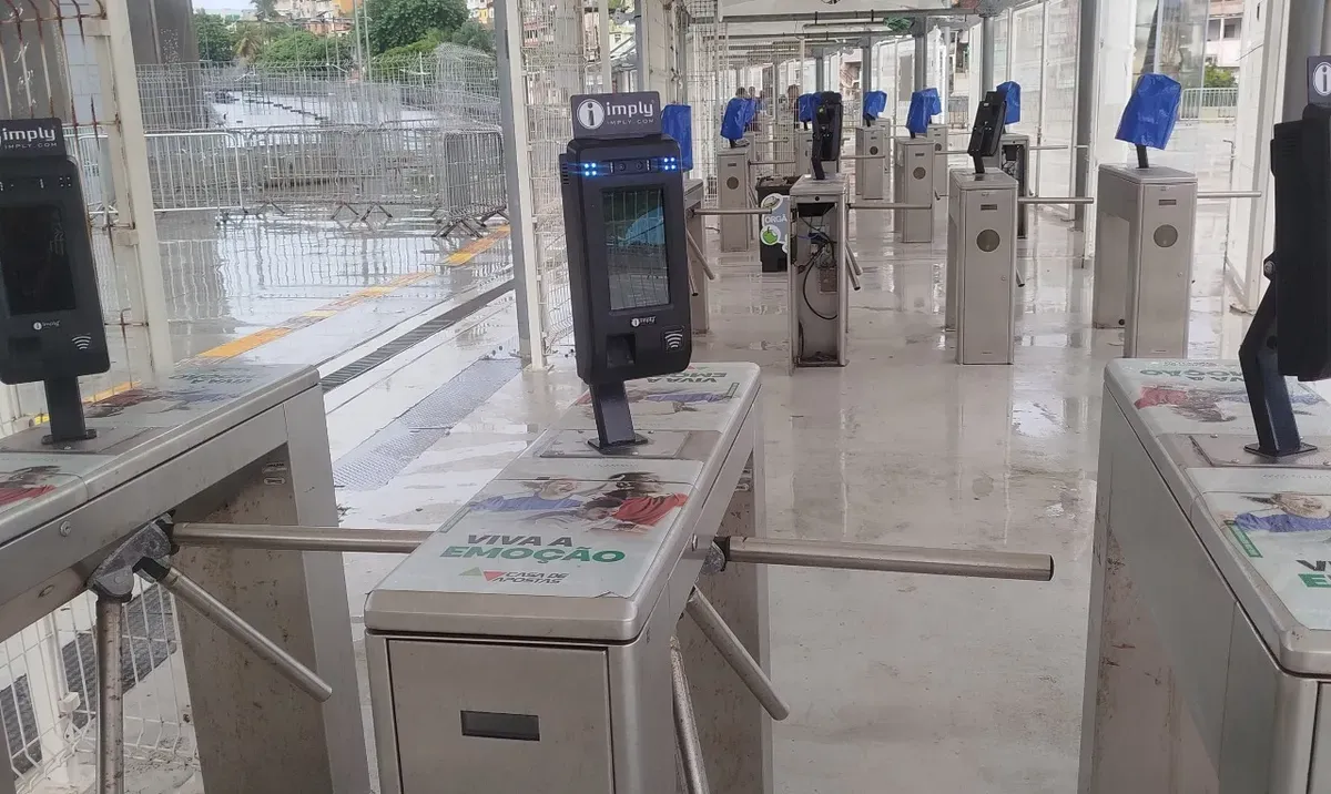 Torcedores devem fazer o cadastro no sistema de biometria facial obrigatório. Foto: Divulgação / Arena Fonte Nova