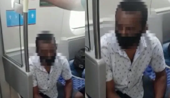 Vídeo: passageiro de metrô em Salvador é flagrado se masturbando dentro do transporte e mulheres protestam; "desgraçado desse"