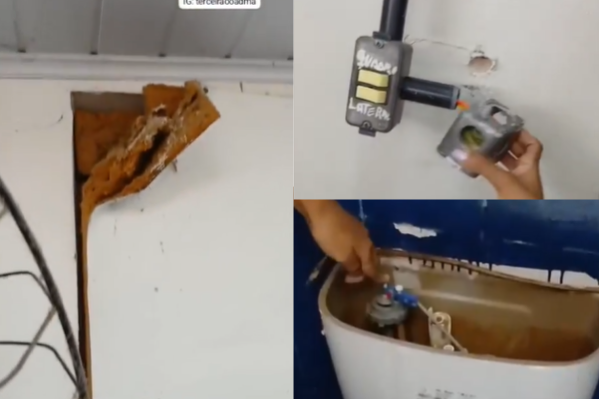 Alunos De Uma Escola Estadual Na Bahia Denunciam Problemas Na Infraestrutura| Fotos: Reprodução Rede Social