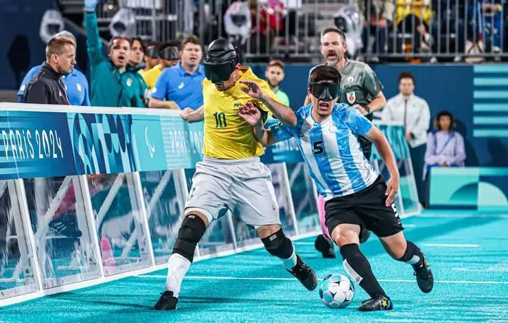 Fut 5: contra a Argentina, Brasil perde pela primeira vez em Paralimpíadas