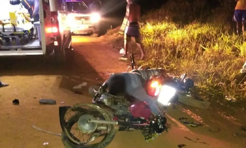 Uma pessoa morre e outra fica ferida após colisão entre duas motos em em Castro Alves