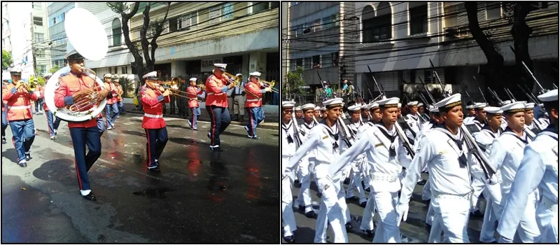 PARADA MILITAR: Tropas da Marinha iniciam desfile do 7 de Setembro em Salvador; Veja vídeo