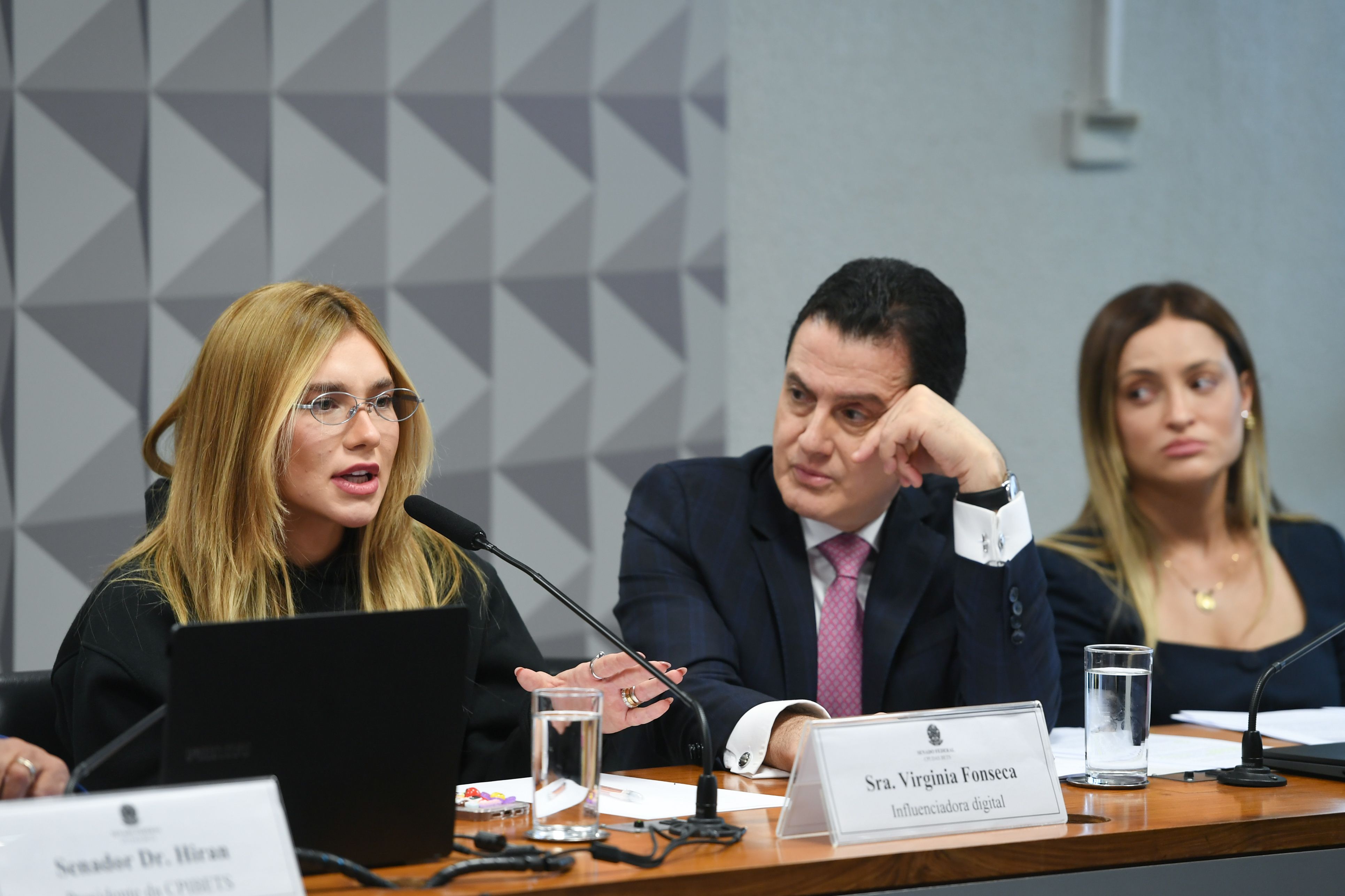 Na fala inicial, Virginia expressou gratidão pela oportunidade de se explicar. | Foto: Edilson Rodrigues/Agência Senado