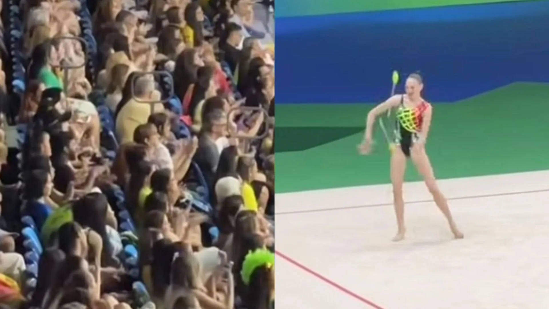Ginasta usa 'Ragatanga' em Mundial no Rio e brasileiros dançam juntos; vídeo