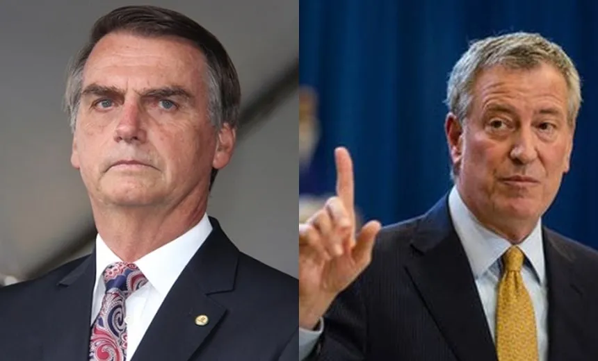 “Seu ódio não é bem-vindo aqui”, dispara prefeito de Nova York sobre Bolsonaro