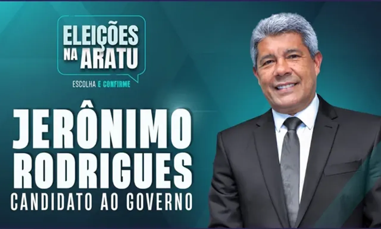 A s&eacute;rie de sabatinas promovida pela TV Aratu com os candidatos ao Governo da Bahia continua nesta ter&ccedil;a-feira (4), &agrave;s 13h, com a participa&ccedil;&atilde;o do governador Jer&ocirc;nimo Rodrigues (PT). | Foto: Divulga&ccedil;&atilde;o/TV Aratu