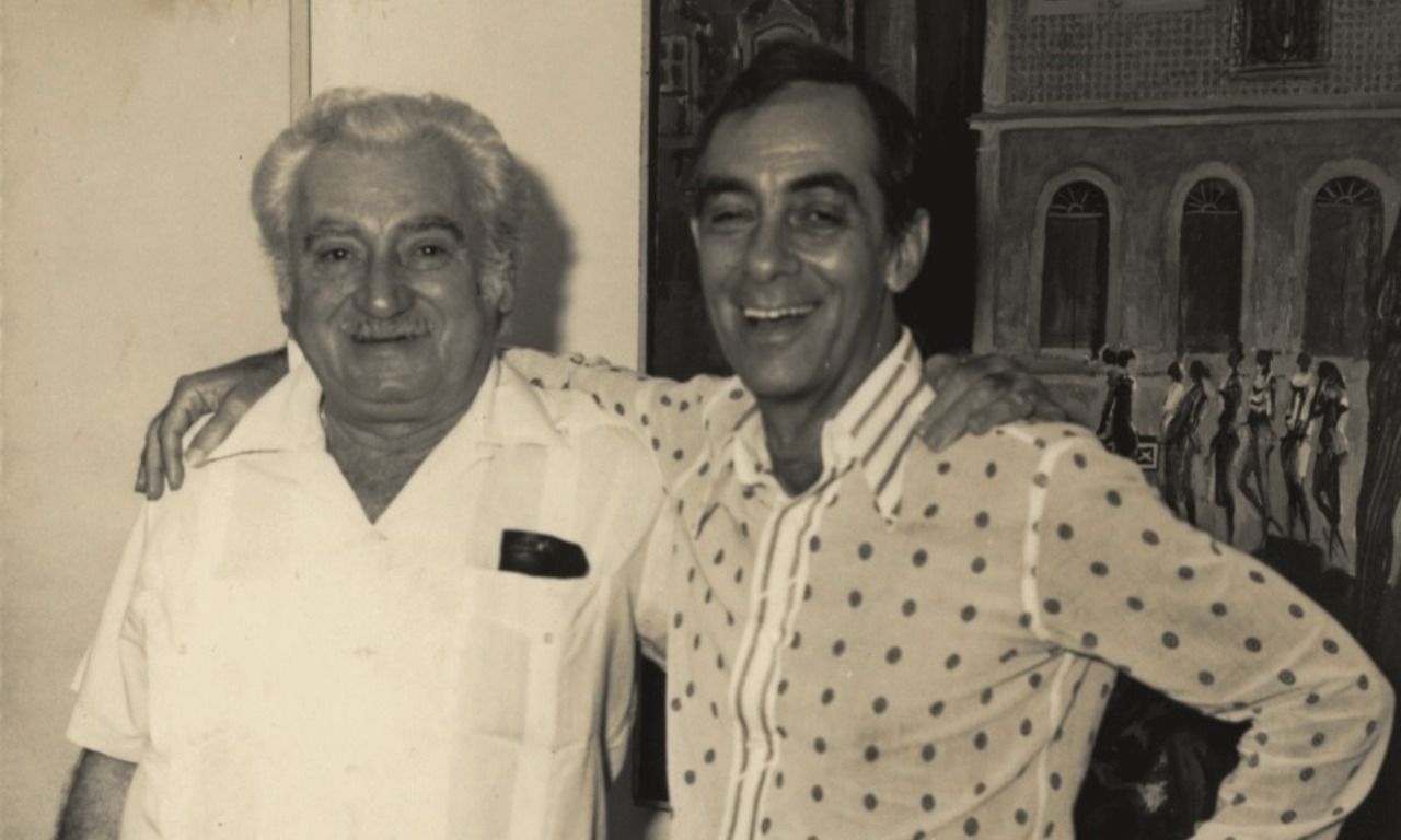 Dias Gomes e Jorge Amado juntos. Foto: Acervo Dias Gomes