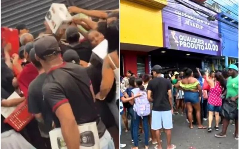 Ap&oacute;s a suspens&atilde;o da abertura, clientes que aguardavam atendimento demonstraram frustra&ccedil;&atilde;o e cobraram uma nova organiza&ccedil;&atilde;o para a distribui&ccedil;&atilde;o dos produtos promocionais/Foto: Redes Sociais&nbsp;