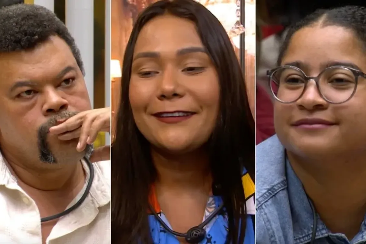 Babu, Chaiany e Milena estão no 8º Paredão do BBB 26. Foto: Reprodução | Globoplay