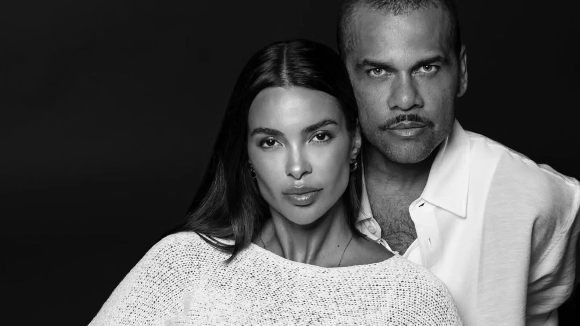 Daniel Alves e Joana Sanz em ensaio fotográfico