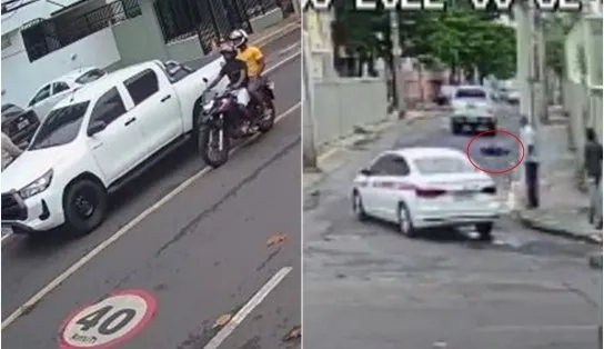 VÍDEO: após ter carro roubado, homem é jogado para fora de veículo na Pituba