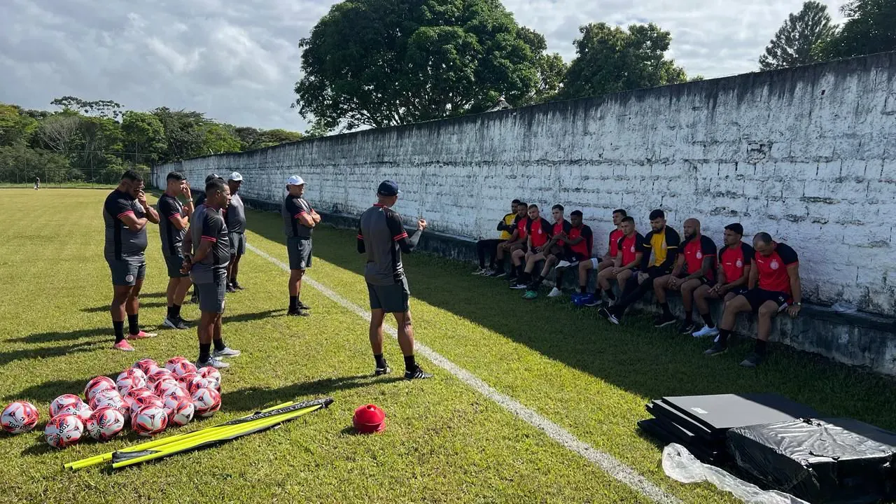 Atl&eacute;tico de Alagoinhas em prepara&ccedil;&atilde;o para o duelo. Foto: Divulga&ccedil;&atilde;o