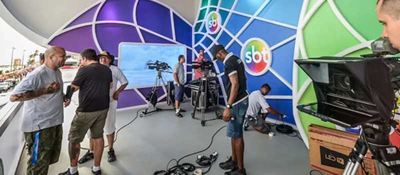 CASA NOVA: Estúdio do SBT Folia dobra de tamanho e ganha novo espaço; Veja fotos