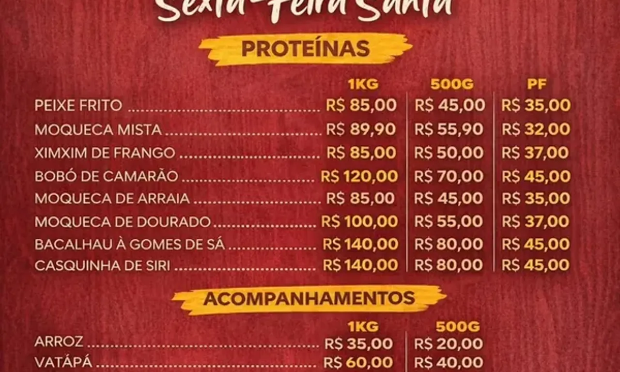 O card&aacute;pio do Tia L&uacute; Restaurante, que fica na Federa&ccedil;&atilde;o, &eacute; extenso. | Foto: Redes Sociais
