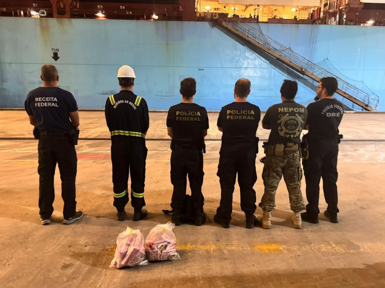 Receita apreende drogas em navio estrangeiro no Porto de Salvador