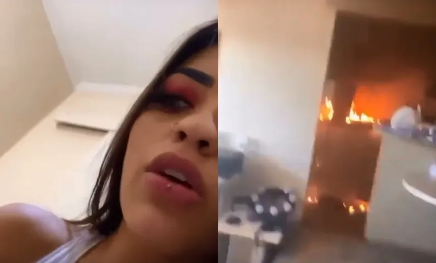 Ao vivo, MC Mirella transmite incêndio em hotel onde estava hospedada; vídeo