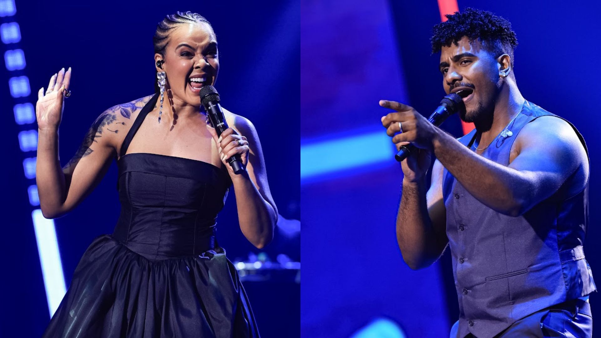 Jamah e Thales C&eacute;sar s&atilde;o os finalistas do time P&eacute;ricles no The Voice Brasil no SBT