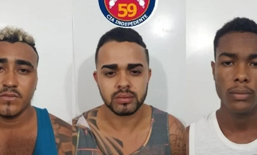 Líder de quadrilha que atua em Feira de Santana é preso com comparsas em Camaçari