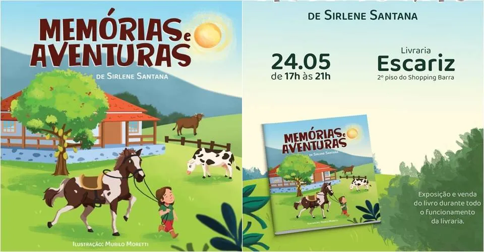 Livro infantil baseado em infância cheia de aventuras é lançado em Salvador
