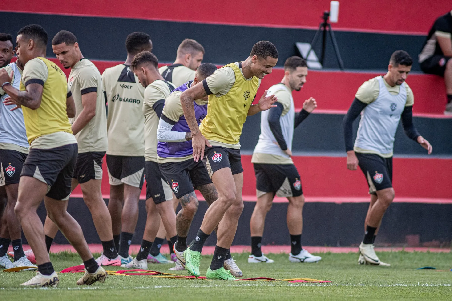 Vitória realiza atividades em preparação ao jogo contra o Red Bull Bragantino
