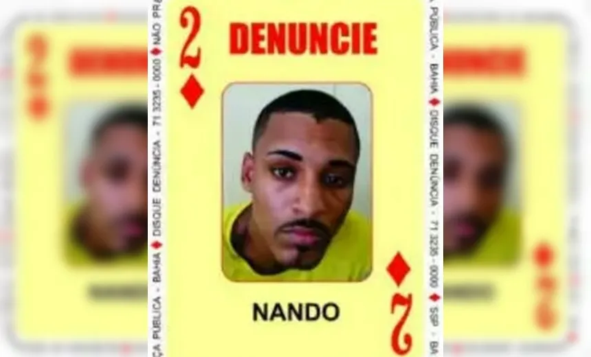 “Nando”, 2 de Ouros do Baralho do Crime morre em confronto com a PM