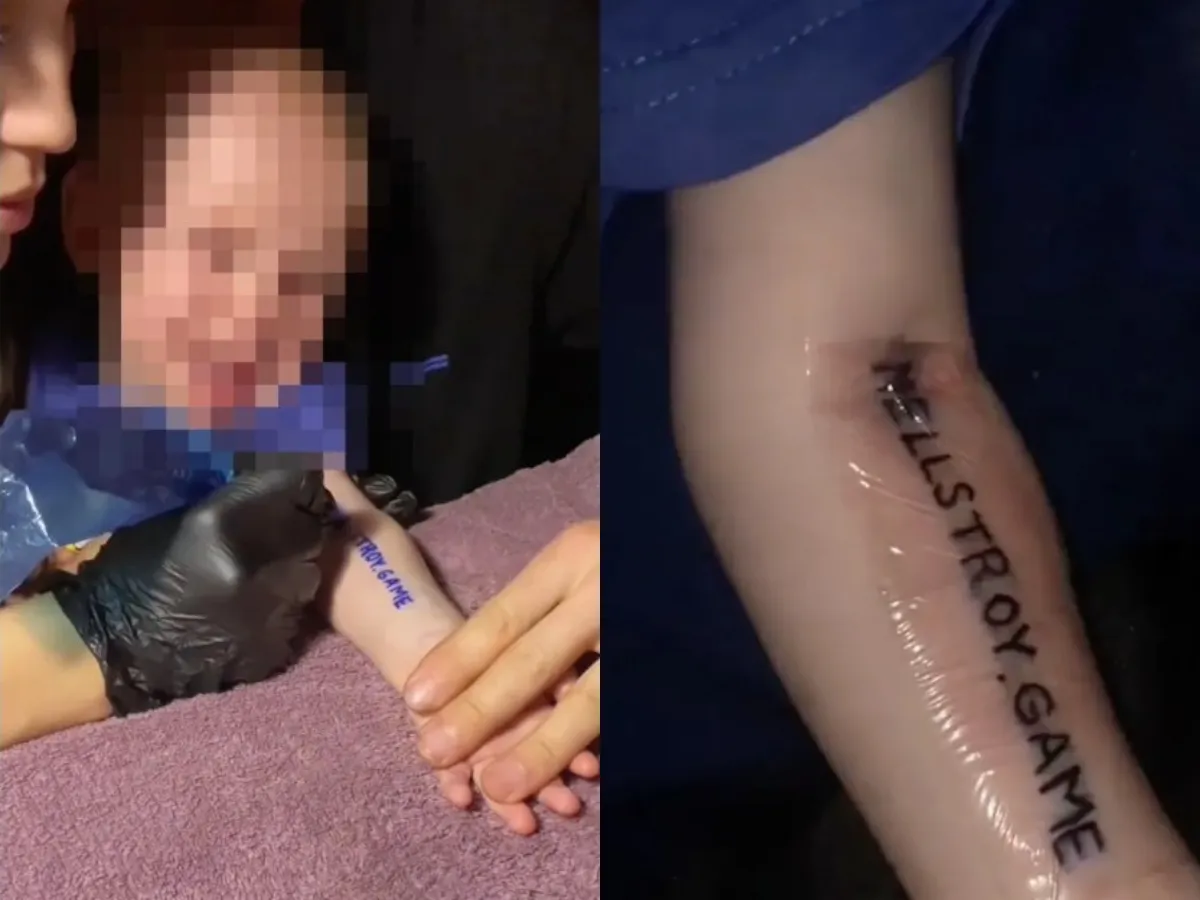 Imagem de bebê tatuado na Rússia