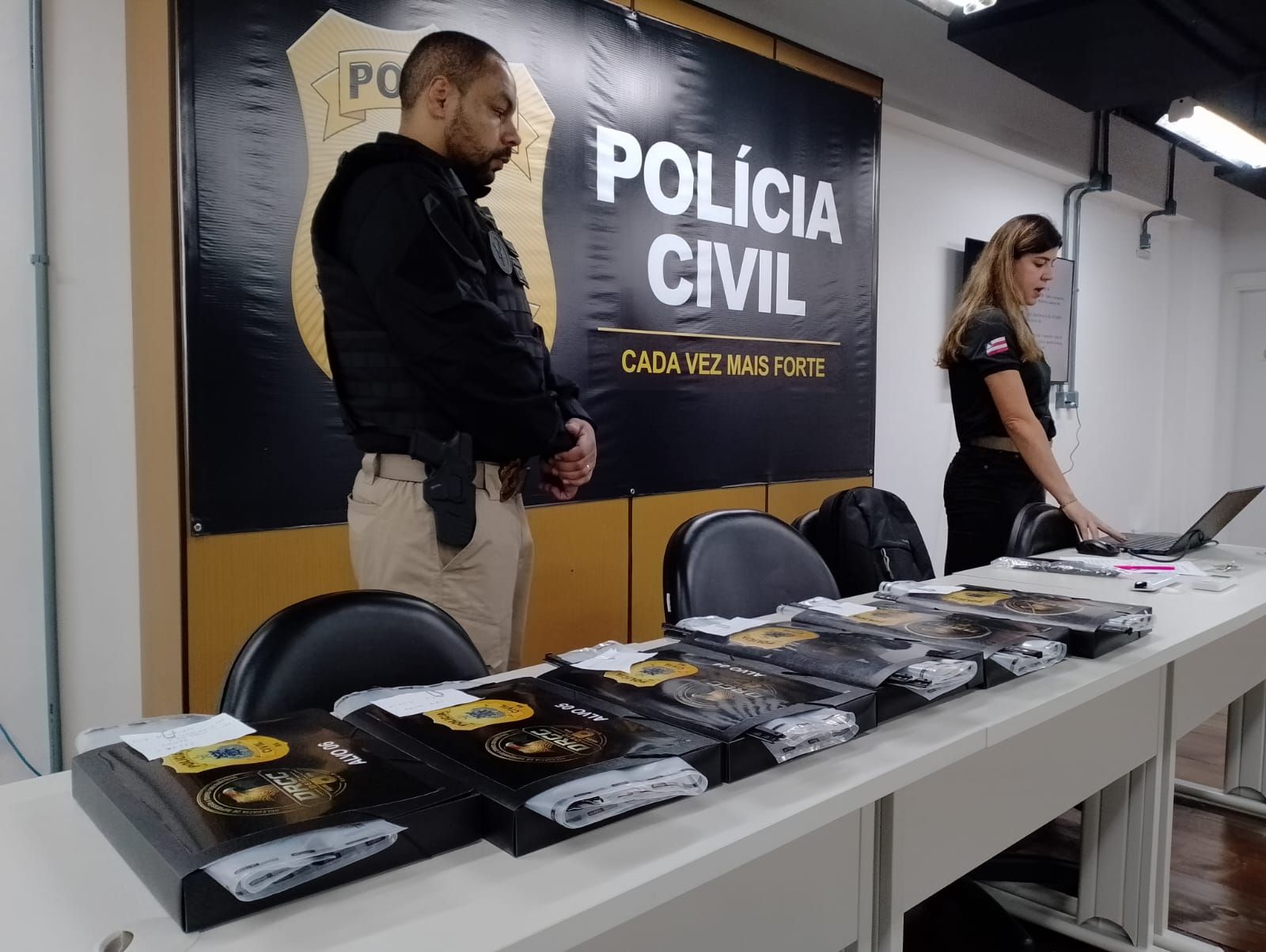Opera&ccedil;&atilde;o investiga fraudes eletr&ocirc;nicas. Foto: Ascom PC