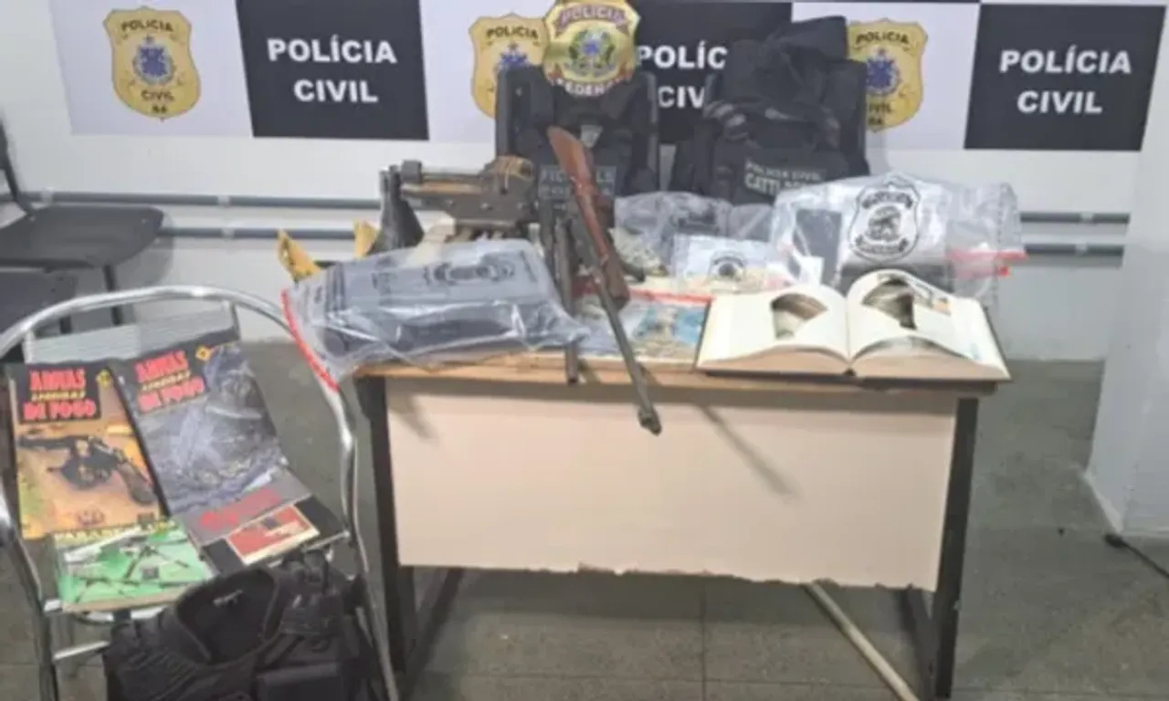 Opera&ccedil;&atilde;o localiza f&aacute;brica clandestina de armas de fogo no sul da Bahia.Foto: SSP-BA