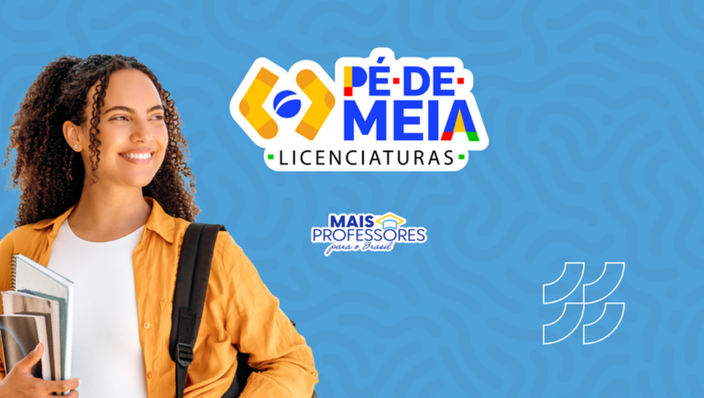 O programa Pé-de-Meia Licenciaturas concede apoio financeiro de R$ 1.050 aos estudantes dos cursos de licenciatura. Foto: Divulgação/MEC
