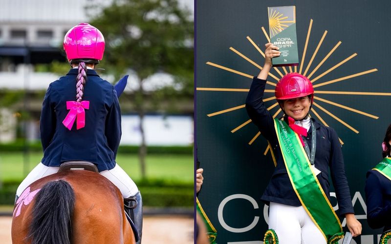 No Hipismo, a parceria entre cavalo e amazona &eacute; fundamental. Para o Sul-Americano, Bibi Saraiva intensifica os treinamentos t&eacute;cnicos e o trabalho de prepara&ccedil;&atilde;o do conjunto/Foto: Arquivo pessoal&nbsp;