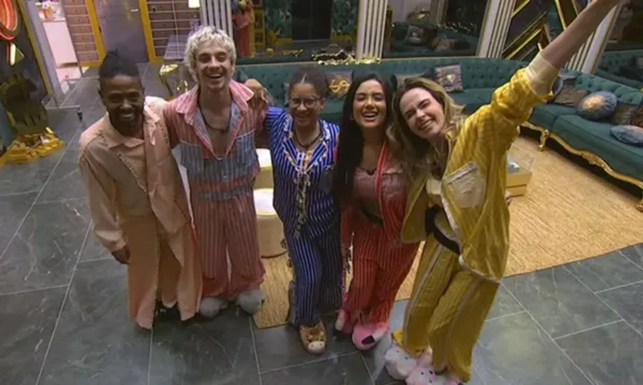 Hoje, Ana Paula, Jordana, Juliano Floss, Leandro Boneco e Milena formam o Top 5. | Foto: Gshow