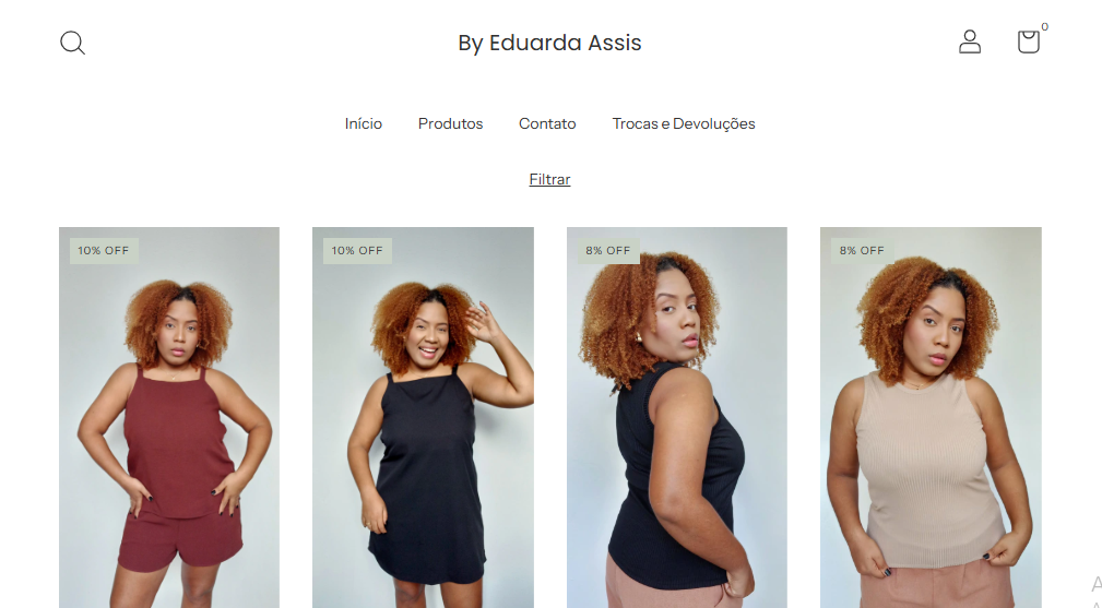 Site de Eduarda Assis. Foto: Divulga&ccedil;&atilde;o