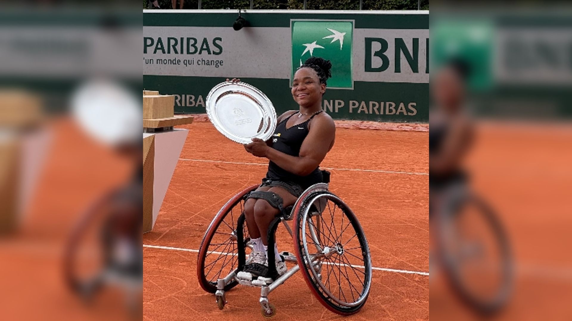 Vitória Miranda conquistou Roland Garros nesta sexta-feira (6) | Reprodução/Instagram (@vitoriamirandaatleta)
