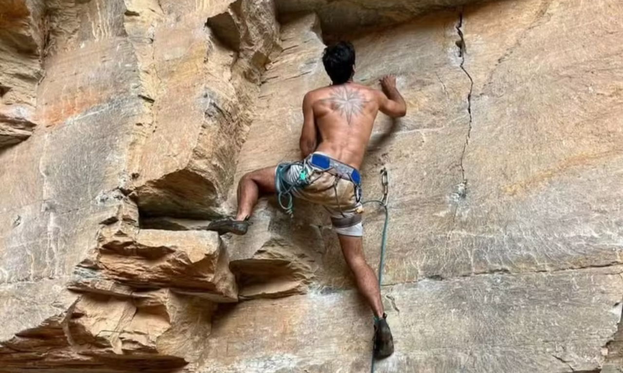 Montanhista morre ap&oacute;s queda de 80 metros durante escalada na Bahia.Foto: Reprodu&ccedil;&atilde;o